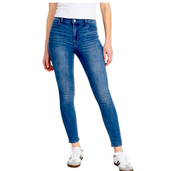 Old Navy High-Waisted WOW Super-Skinny Jeans – Campeche Medium Wash – Size 8S - Picture 1 of 10